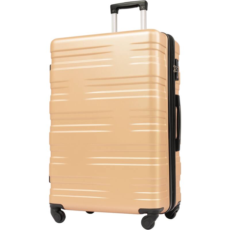 3Step Telescoping Handle Expandable and Quiet Spinner Wheels Luggage Travel Hard Case ABS